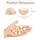 thumbnail image 3 of 200 bolas de media madera para manualidades, bolas de madera natural, cuentas de madera partidas sin terminar para proyectos de bricolaje y suministros de manualidades, 3 of 5