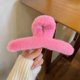 thumbnail image 1 of Pinza de pelo grande de felpa para mujer, para otoño e invierno, con lazo, con forma de tiburón, para tocado, 1 of 6
