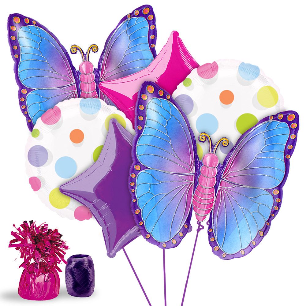 Butterfly Birthday Balloon Kit Party Supplies