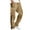 Khaki, variant on cllios Men's Pants Cargo Pants Multi-Pockets Cargo Sweatpants Color Block Drawstring Joggers Work Pants Outdoor Workout Athletic Trousers Red M