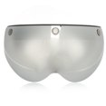 thumbnail image 2 of Motorcycle Helmet Visor, Metal Snap Helmet Visor Retro Style Universal Sandproof  For Riding Silver, 2 of 8