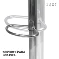 thumbnail image 3 of Juego de 4 Sillas De Bar Mirel Giratorias Con Respaldo y reposapiés Gris, 3 of 9