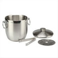 thumbnail image 3 of 2X Stainless Steel Ice Bucket with Tongs Liter Double Walled Insulated with Tongs and Lid Ice Container(3L),2 * Ice Bucket 2 * Ice Tongs,silver, 3 of 4
