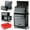 Black, variant on AIRAJ Rolling Tool Chest 8 Drawers Tool Cabinet with Wheels Sliding Drawers Detachable Tool Box Storage Box Organizer