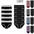 thumbnail image 2 of Paiwinds Women’s Seamless High Waist Cotton Briefs 10 Pack, Plus Size Solid Color Panties with Hip Lifting & No Show Design, Size M-5XL, 2 of 5