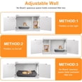 thumbnail image 4 of Hidden Cat Litter Box Enclosure Cat Litter Box Furniture Washroom House Table Nightstand (White), 4 of 8