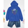 thumbnail image 3 of Colorful Sid the Science Kid - Themed Retro Neon Character Graphic Youth's Hoodie, 3 of 4
