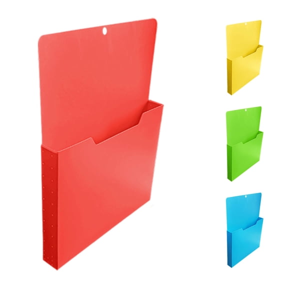 Cbzote Wall File Folder Hanging Paper Document Organizer Heavy Duty Storage Pocket for Letters Paperwork Office Craft Room Classroom Paper Organization Supplies