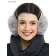 BadPiggies Womens Plush Ear Muffs Winter Ear Warmers, Soft & Warm Faux