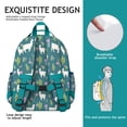 thumbnail image 5 of Llama Print Waterproof Travel Backpack - Ergonomic Lightweight Daypack with Durable Construction & Spacious Compartments, 5 of 5