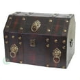 thumbnail image 1 of Quickway Imports QI003039 Antique Pirate Treasure Chest with Lion Rings, 1 of 3