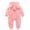 Pink, variant on Toddler Boys Girls Winter Fleec𝖾 Snowsuit Bib Overalls, Thick Warm Pants for Snow Ski, Kids Outerwear Clothes, Ski Bib Overalls, Winter Snowsuit with Fleec𝖾 Lining