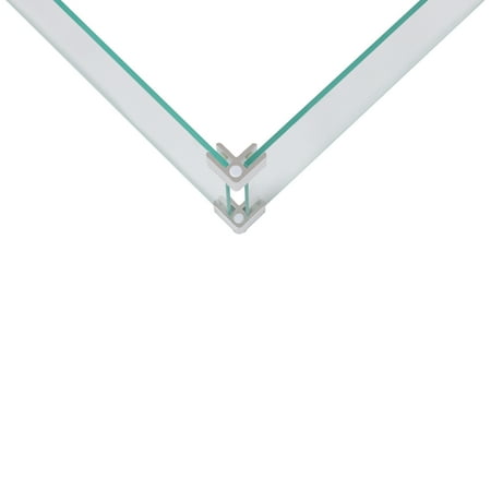 Fire Sense - Tempered Glass Wind Guard for Square LPG Fire Pits - Clear