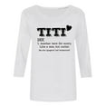 thumbnail image 4 of Dovford Women T Shirt TITI Like A Mom But Cooler Funny Short Sleeve Crew Neck Graphic Top T-Shirt Aunt Auntie Casual Tees Blouse Gift, 4 of 5