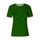 thumbnail image 4 of Mujeres Manga Corta de Verano Tops Impreso Sudadera Casual, Cuello Redondo Blusa Ligera para la Primavera Y el Verano, 4 of 4