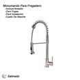 thumbnail image 2 of Mezcladora Monomando Fregadero Retractil Rubinett  Domestico e Industrial Satinado, 2 of 3