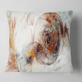 thumbnail image 2 of Designart Colored Smoke Brown - Abstract Throw Pillow - 18x18, 2 of 5