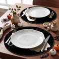 thumbnail image 5 of Sm:)e Boo Ghost Halloween Placemats Set of 4 Round 15 Inch,Halloween Party Kitchen Dining Indoor Outdoor Decorations, 5 of 7