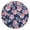 Pioneer Flower Floral, variant on Pioneer Flower Floral Print Pattern Round Fitted Tablecloth with Elastic Edge,Dining Table Cover Waterproof,Outdoor Round Tablecloth for Camping,Dining,Indoor and Outdoor