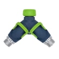 thumbnail image 4 of Soumake 1Pc/2Pcs Garden Hose Splitter Two-way Shut-off Valve Rust-proof Alloy Threaded Interface Connector Heavy Duty Outdoor Water Spigot Hose Y-Splitter Garden Supplies, 4 of 8