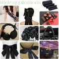 thumbnail image 5 of Polyester 6 inch x 32yd Black Satin Ribbon Outdoor Ribbon Solid Black Fabric for Easter Outdoor Decoration Wedding Party Gift Wrapping Bouquet Floral Crafts Clothing Sewing, 5 of 8