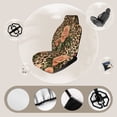 thumbnail image 3 of Roses Leopard Print Floral Car Seat Covers Front Seats Universal Fit for Cars SUV Truck Auto Interior Accessories, 3 of 3