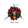 thumbnail image 3 of SLYNSHome Red Rose Berry Mini Candle Ring Wreath, Artificial Black Leaf Small Garland For Candle Table Mantel Indoor Fall Halloween Thanksgiving Farmhouse Tabletop Decor, 3 of 7