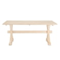 thumbnail image 4 of 71 Inch Dining Table, Natural, Wood, Kitchen Cafe Bistro Hospitality Restaurant, Modern Contemporary HB35848, 4 of 10