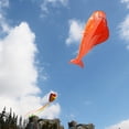 thumbnail image 4 of 85inch Orange Dolphin Frameless Soft Parafoil para Y Adultos Park Beach Play Sunnimix Kids Kite Toy, 4 of 8