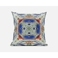 thumbnail image 2 of 20â€ Cream Peach Geo Tribal Suede Throw Pillow, 2 of 4