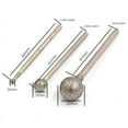 thumbnail image 6 of tooloflife 1/5/10pcs Electroplated Ball Diamond Burr Drill Bit Set Rotary Tool Set for Carving Engraving Drilling Multiple Sizes, 6 of 7