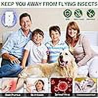 Onemayship 4 Pack Eco-friendly Fly Eliminator White,ABS Sticker Electric Insect Catcher for Home Glue Cards included