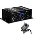 thumbnail image 1 of -270 HIFI Amplifier 2.0 Channel Home Amp Bass & Treble Adjustment Stereo Audio Home Cinema Sound System DC12V EU Plug, 1 of 5