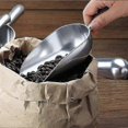 thumbnail image 3 of Cast Aluminum Round Bottom Bar Ice Flour Utility Scoop, Silver 10, 3 of 5