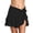 Black, variant on Women Swimsuit Cover up Chiffon Ruffle Beach Sarong Wrap Skirt Pareo (White, One Size)