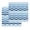 DarkBlue White, variant on Navy Blue Brown Ombre Moire Kitchen Dish Towels for Drying Dishes Set of 4, Water Ripple Stripe Farmhouse Waffle Weave Microfiber Hand Tea Bathroom Towels Quick Dry & Absorbent Towel 12x12