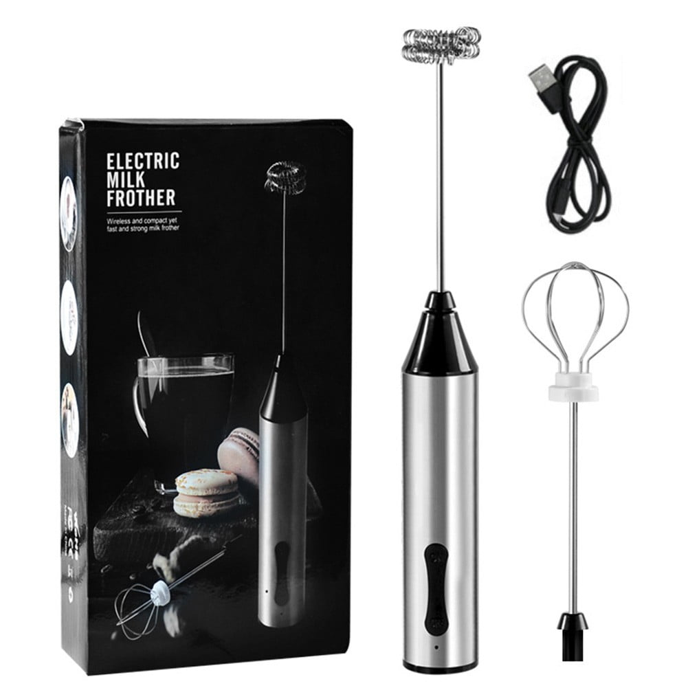 Wireless Milk Frothers Electric Handheld Blender With USB