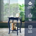 thumbnail image 6 of Gymax Set of 2 Side Table End Table Accent Sofa Table Night Stand w/ Shelf Indigo Blue, 6 of 10