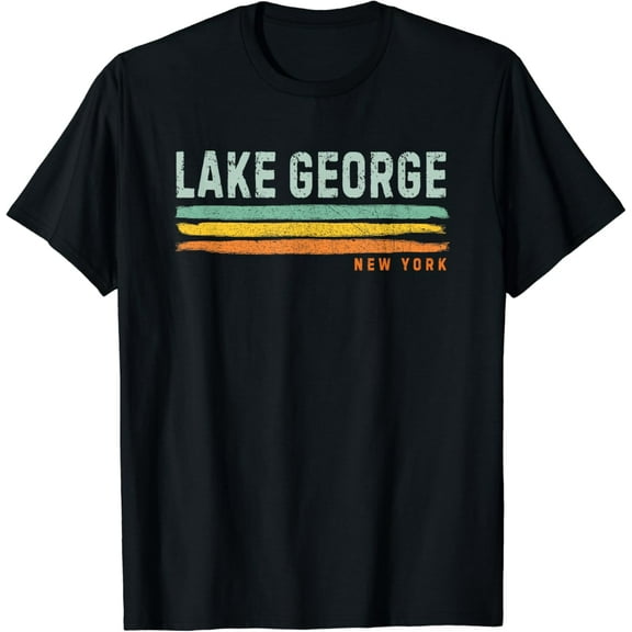Vintage Stripes Lake George NY T-Shirt