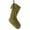 F, variant on Quilted Christmas Stocking with Elegant Bow, 1 Pack, Olive Green Velvet, for Fireplace Mantel Holiday Decoration
