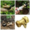 thumbnail image 2 of Solid Brass Garden Hose Shut Off Ball 3/4 Durable with Universal Thread Easy to Use, 2 of 7