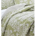 thumbnail image 2 of Laura Ashley Rowland Quilt Set, Twin, Sage, 2 of 11