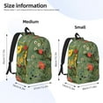 thumbnail image 3 of Naloa Botanical Garden With Cats Canvas Backpack for Men Women Rucksack Casual Travel Daypack College Tote Satchel Bookbag for Teens-Small, 3 of 7