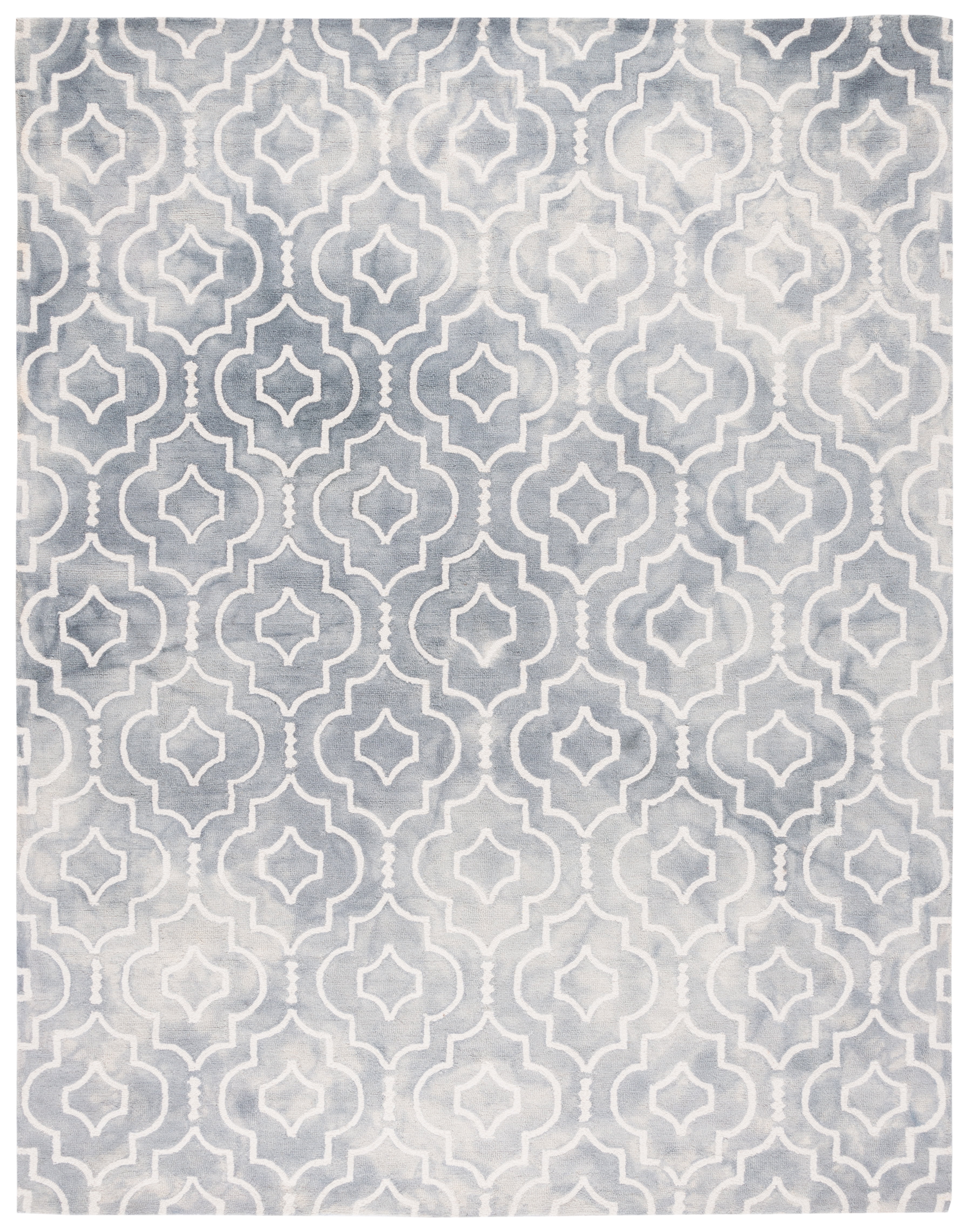 Safavieh Dip Dye Lairos Distressed Wool Area Rug, Gray/Ivory, 9' x 12'