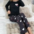 thumbnail image 6 of SJLDQY Valentines Women's Pajamas Set 2 Peice Pjs Set for Women Valentine's Day Love Heart Graphic Long Sleeve Pajama Tops Pants Soft Comfy Homewear Sleepwear Outfits, 6 of 6