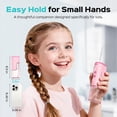 thumbnail image 3 of 40 children's portable water flosser: 4 gentle modes suitable for children over 6 years old, braces and sensitive teeth - comes with stickers, 4 storable nozzles, mini compact, suitable for home, sch, 3 of 4