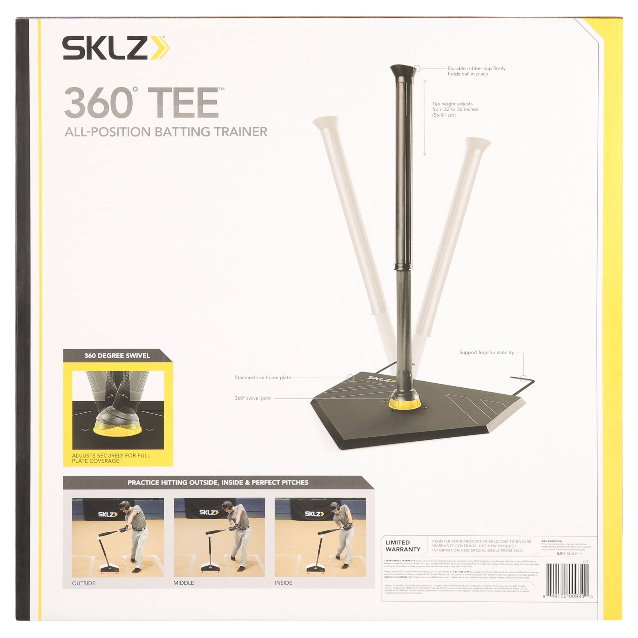 SKLZ 360 Degree Adjustable Batting Tee - Walmart.com