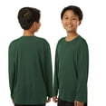 thumbnail image 2 of Allpro Youth Pro-Lock Performance Long Sleeve T-Shirt 100% Polyester Moisture Wicking Tee (Royal, L), 2 of 7