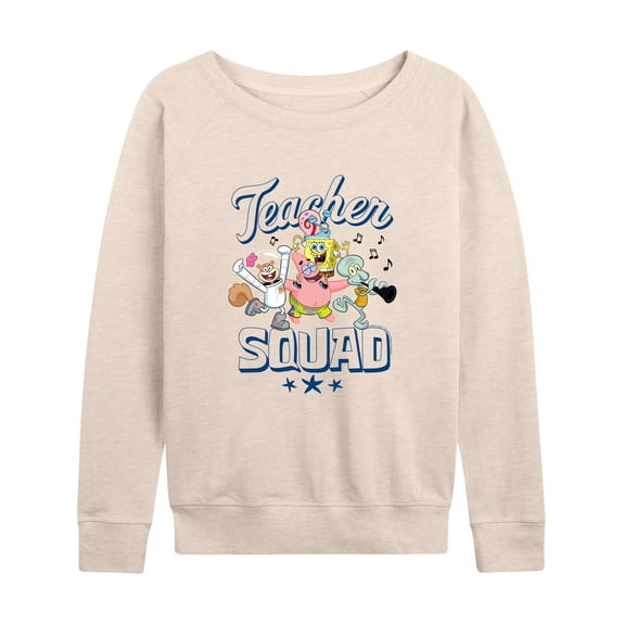 SpongeBob SquarePants - Teacher Squad - Women's Lightweight French Terry Long Sleeve Shirt