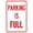 Warning Sign 6, variant on Parking Lot is Full Kit Sign Cast Iron Base and Post - 8"x12" Metal Security Tin Warning Sign, Parking Status Decor for Street Business Home Wall